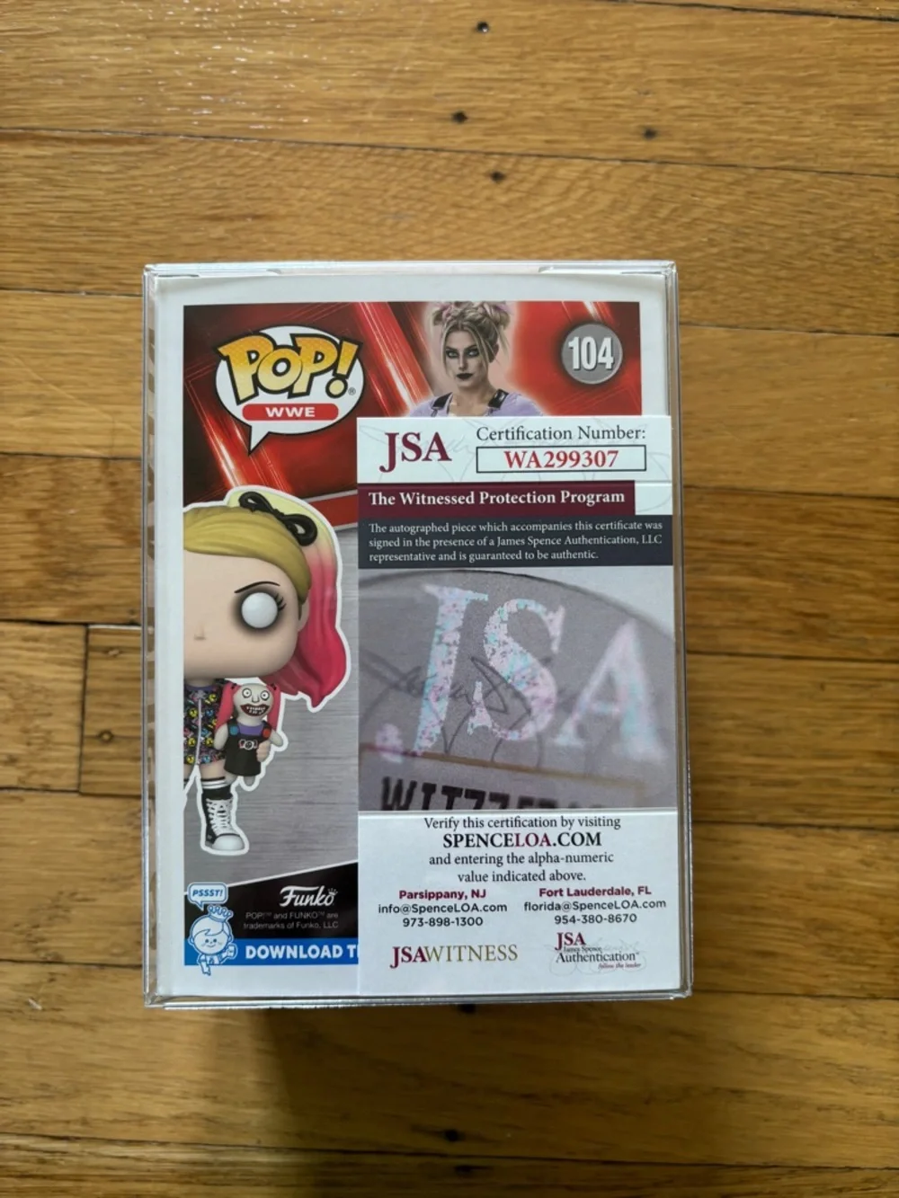 Funko Pop! WWE Alexa Bliss #104 - Pink & Blonde Hair Autographed - Picture 3 of 4